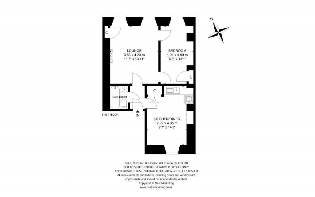 Floorplans For Calton Hill, Edinburgh
