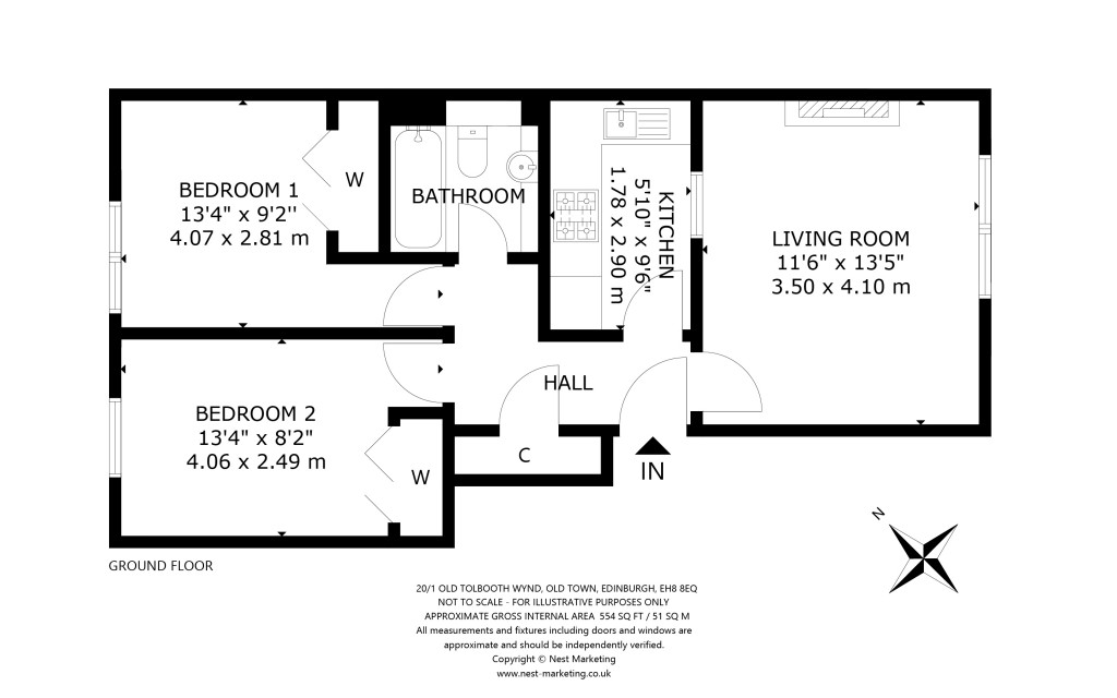 Floorplans For Old Tolbooth Wynd, Old Town, Edinburgh