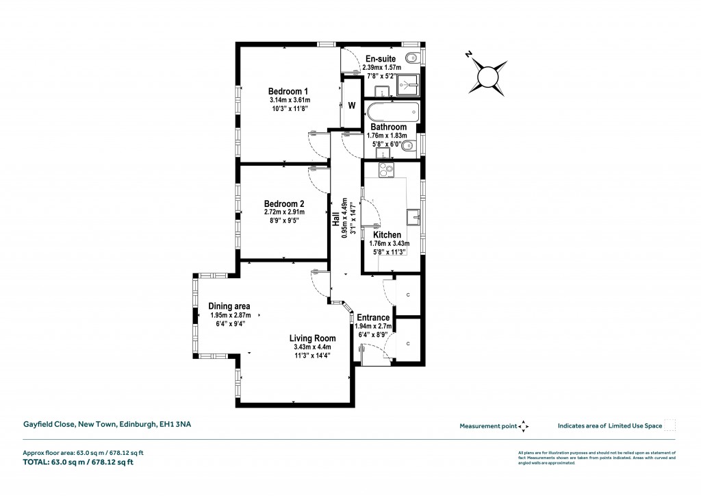 Floorplans For Gayfield Close, New Town, Edinburgh