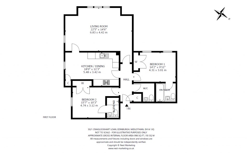 Floorplans For Craiglockhart Loan, Edinburgh