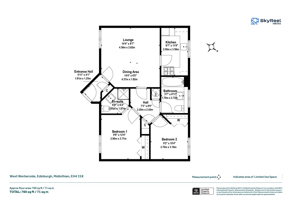 Floorplans For West Werberside, Edinburgh