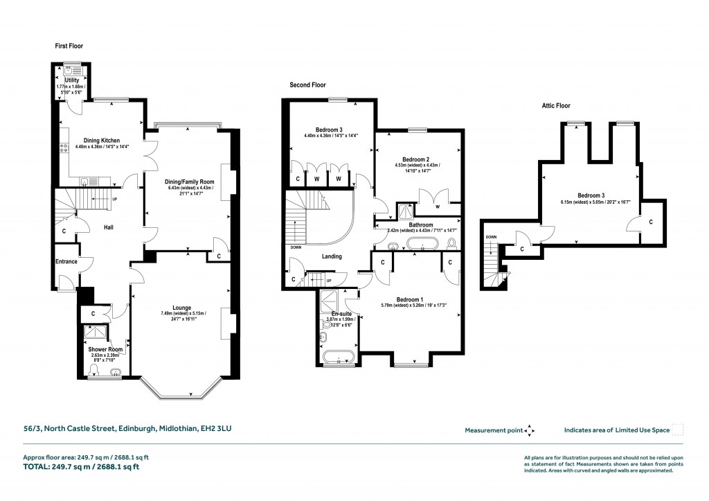 Floorplans For Edinburgh, Midlothian