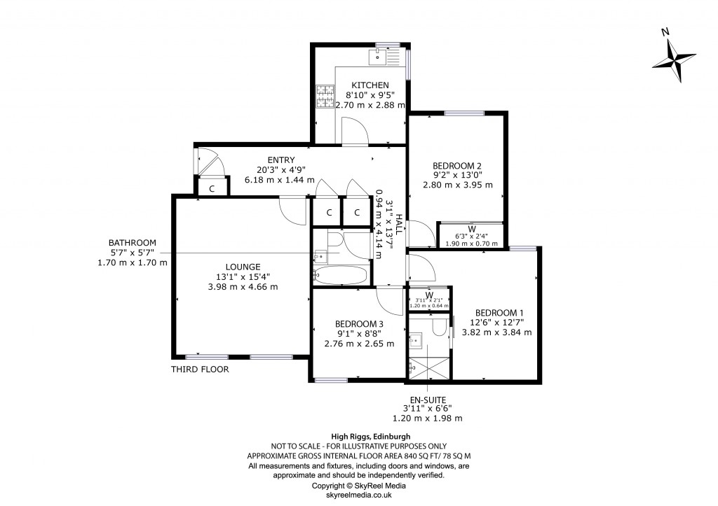 Floorplans For High Riggs, Edinburgh