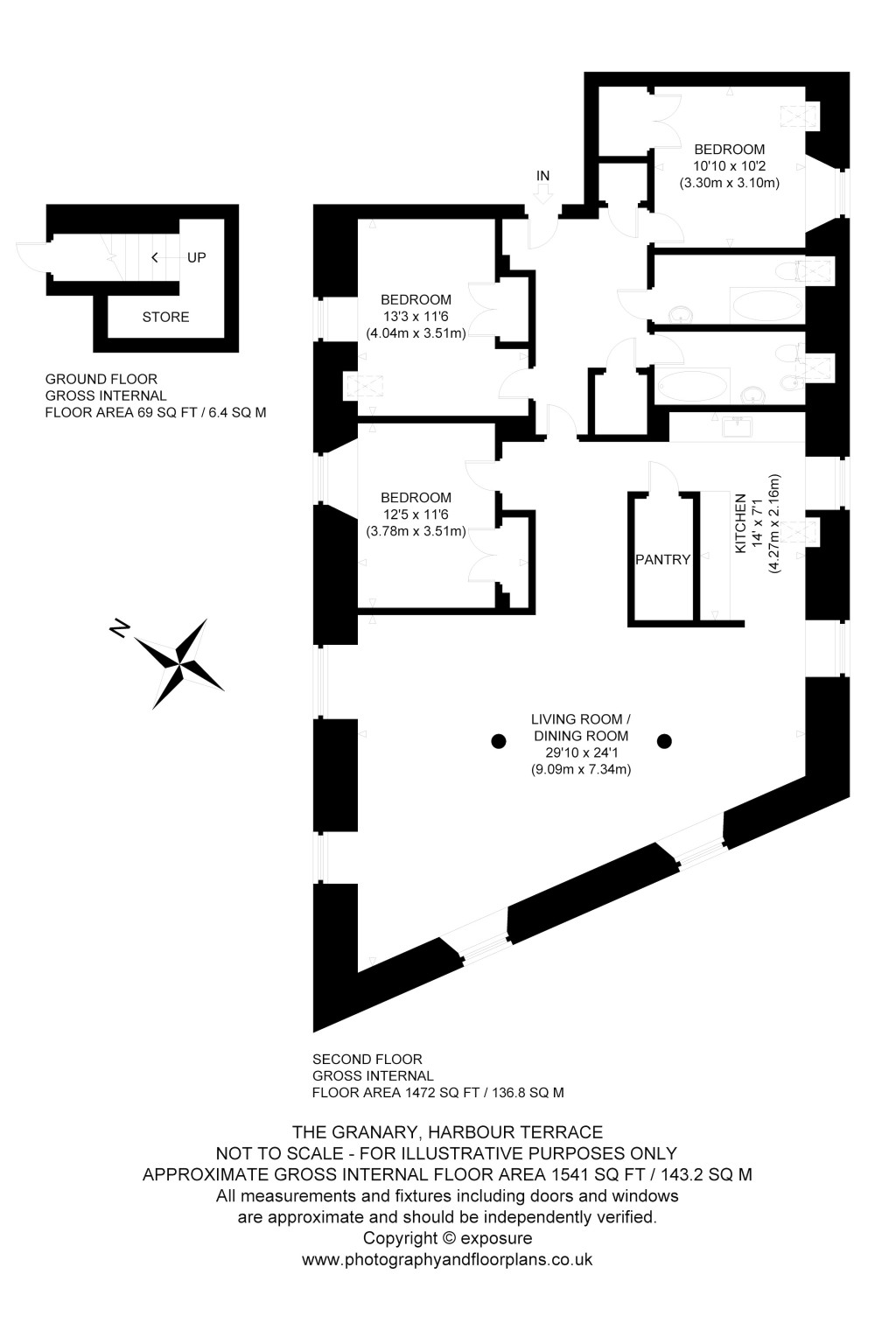 Floorplans For Harbour Terrace, North Berwick, East Lothian