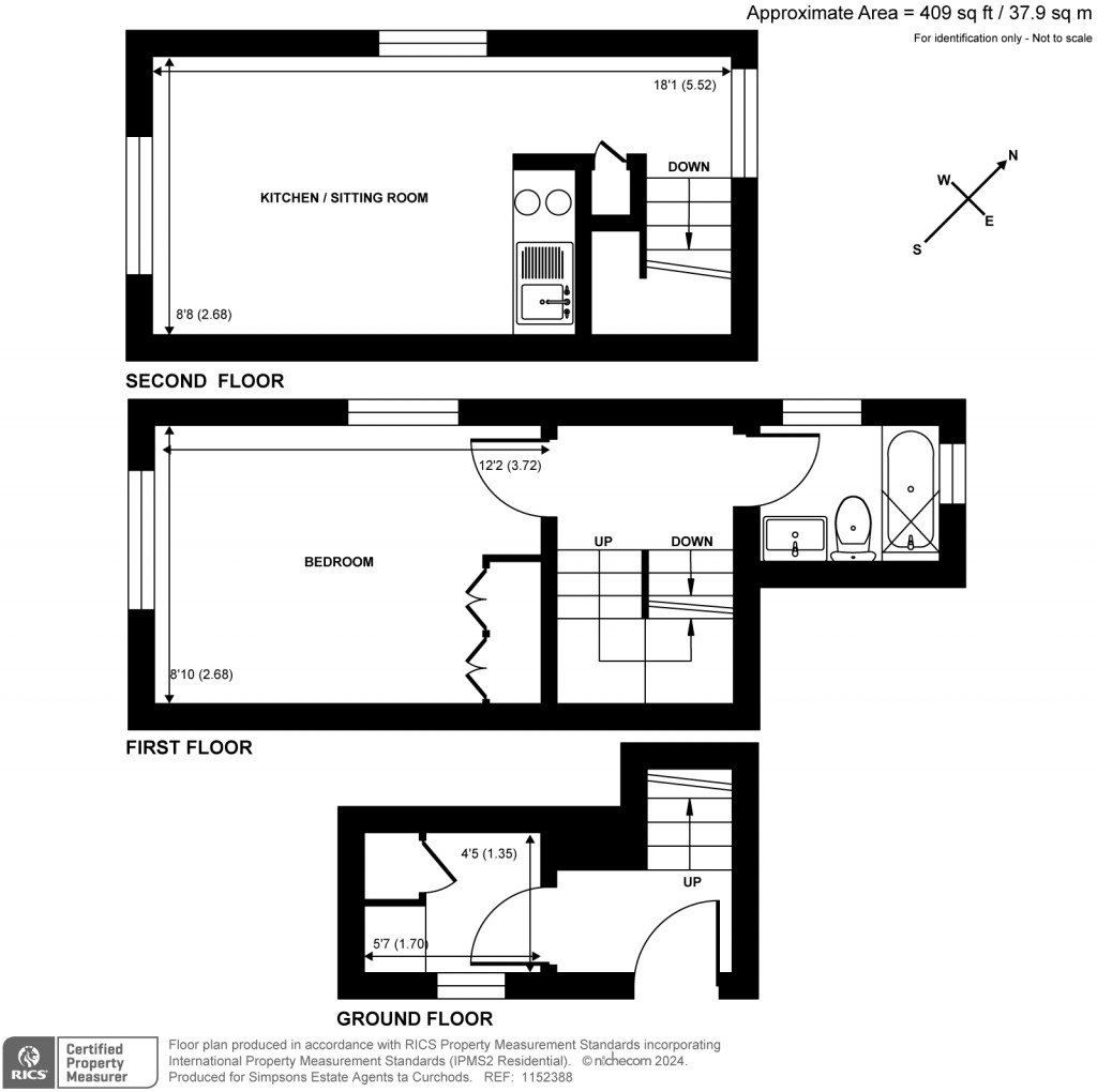 Floorplans For Palace Road, East Molesey, Surrey