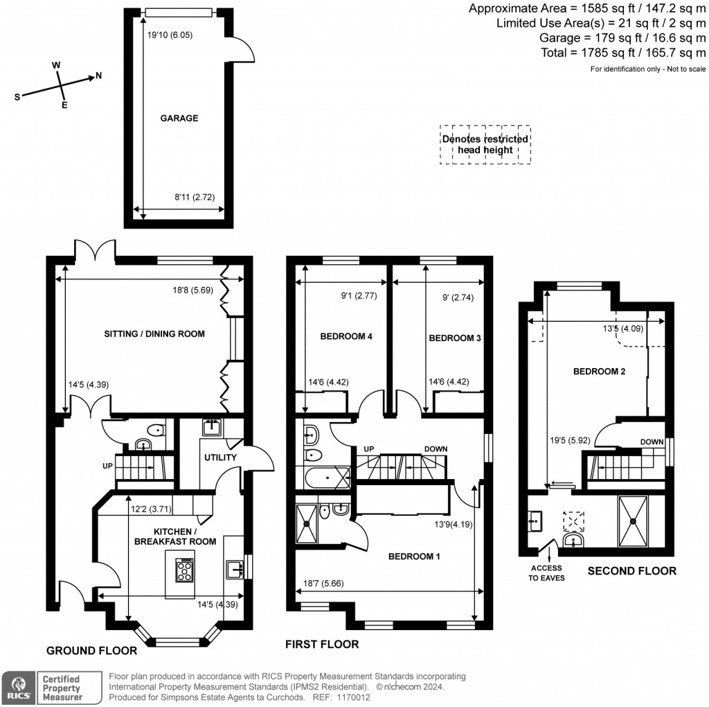 Floorplans For More Lane, Esher, Surrey