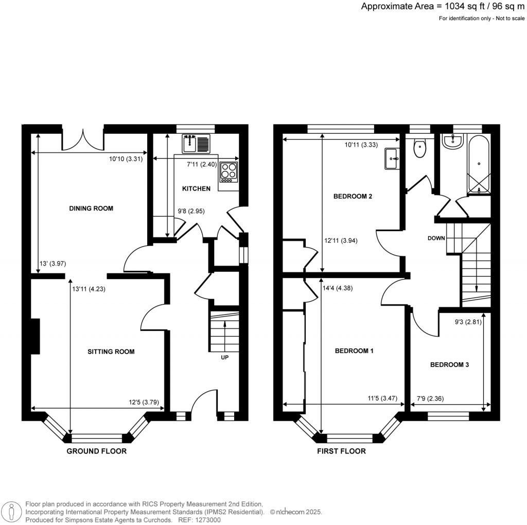 Floorplans For Aragon Avenue, Thames Ditton, Surrey