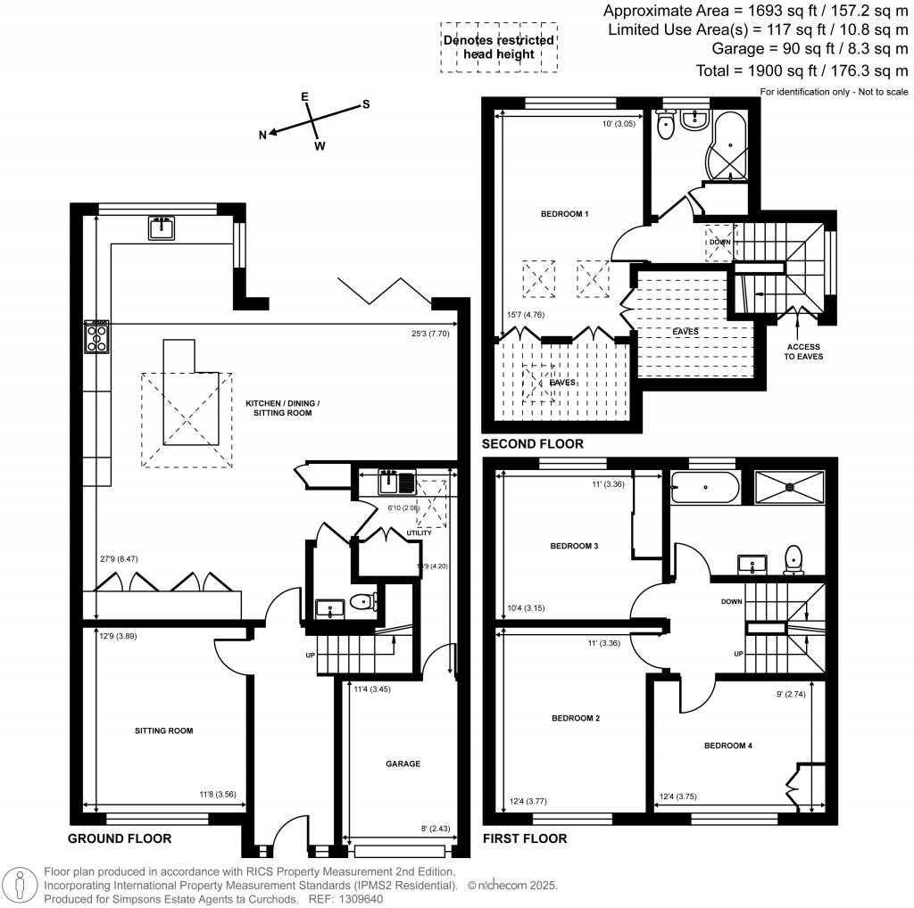 Floorplans For Aragon Avenue, Thames Ditton, Surrey