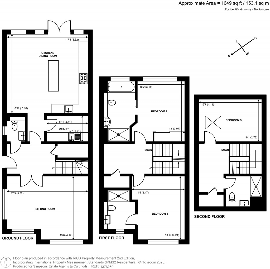 Floorplans For Pavilion Place, East Molesey, Surrey
