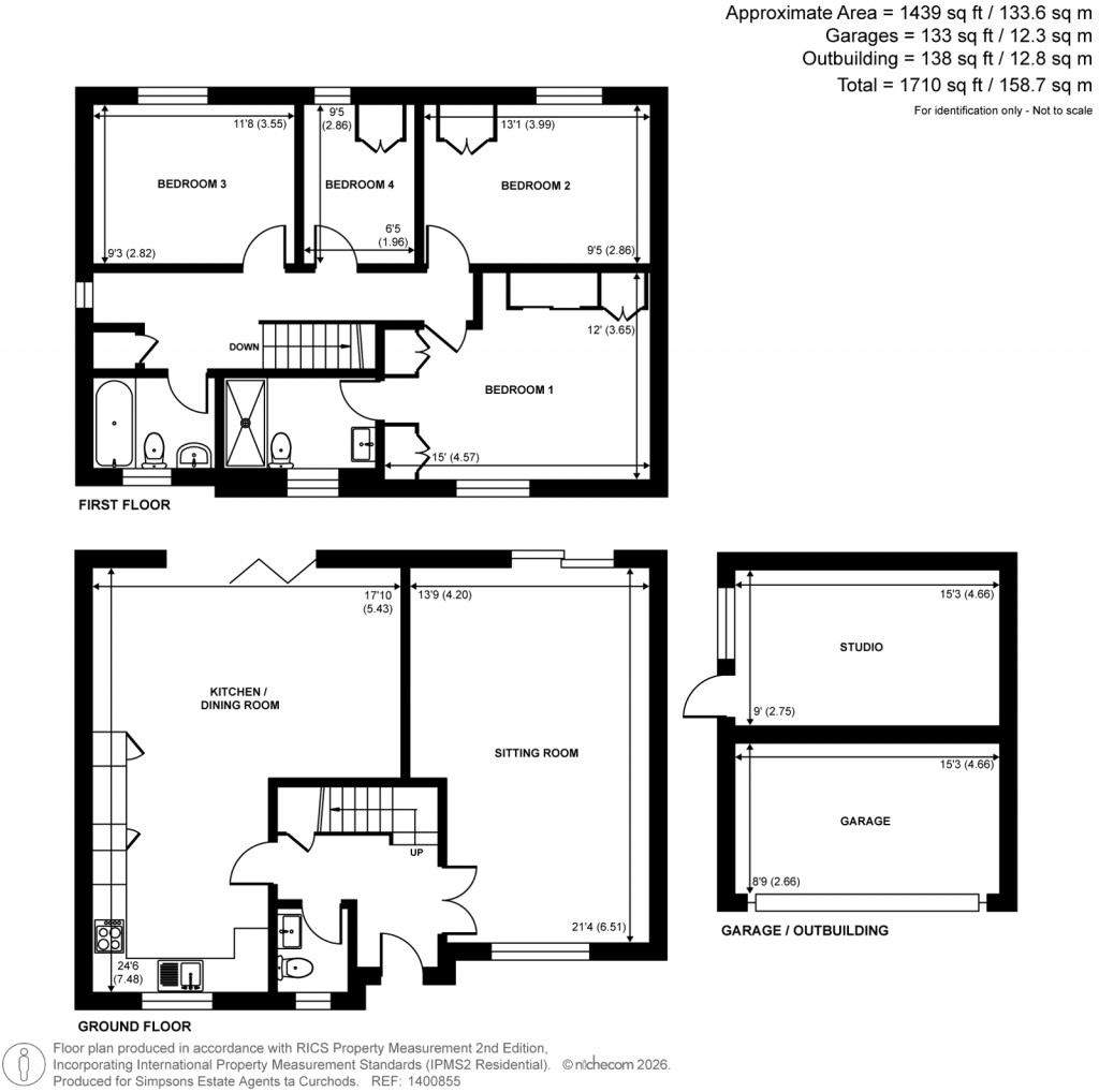 Floorplans For Fetcham, Leatherhead, Surrey