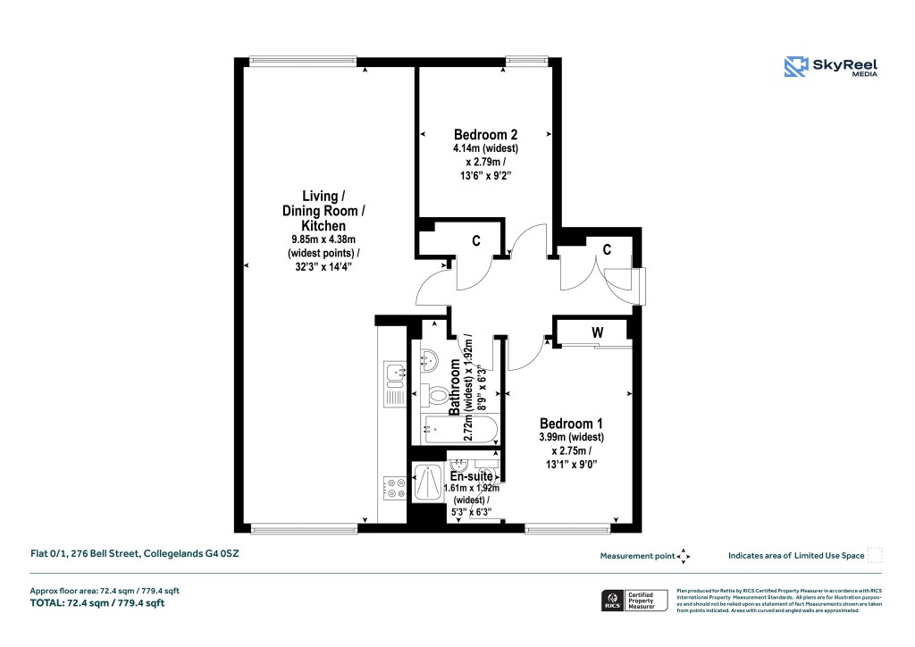Floorplans For Collegelands, Glasgow City