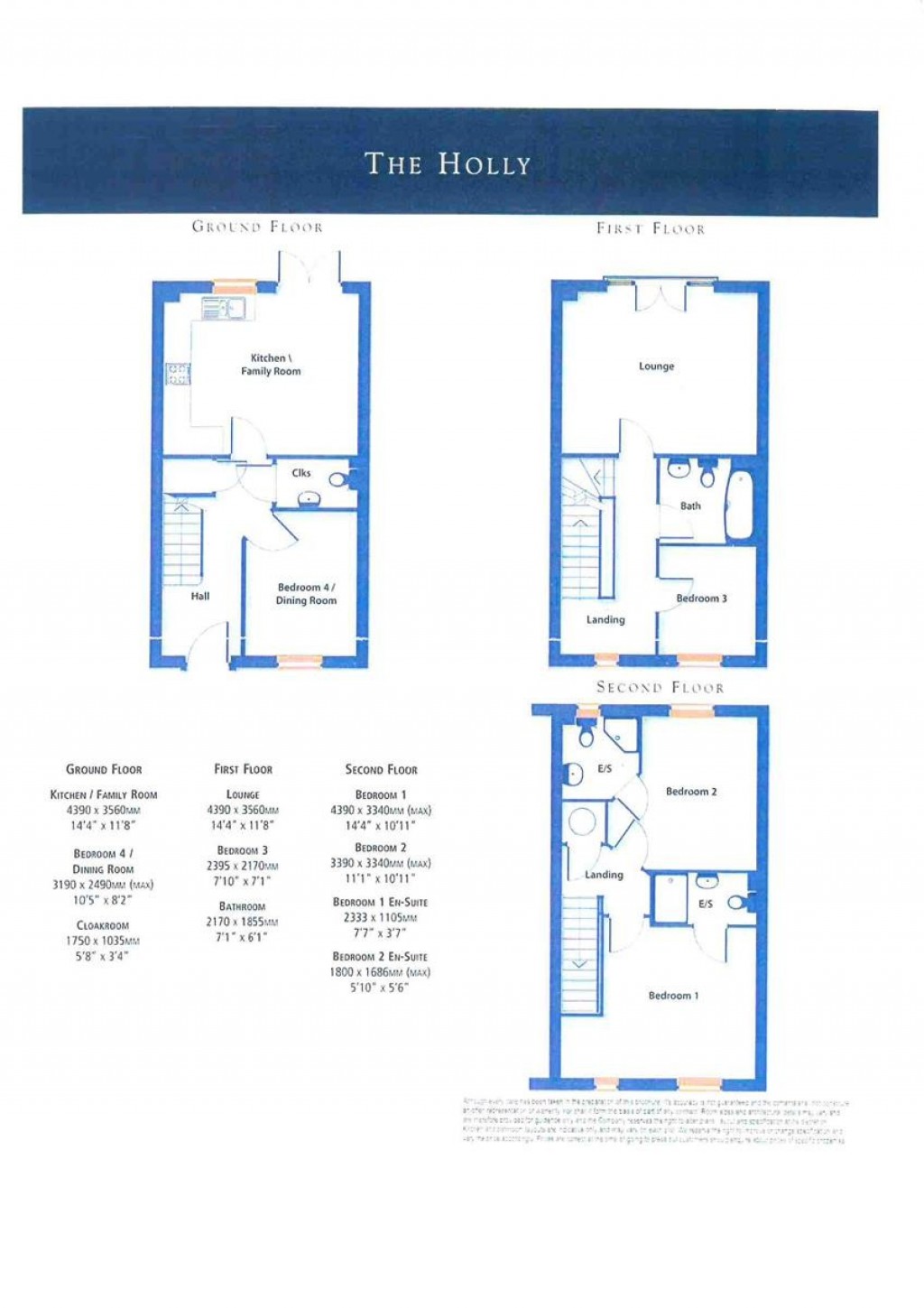 Floorplans For Dunmow, Essex