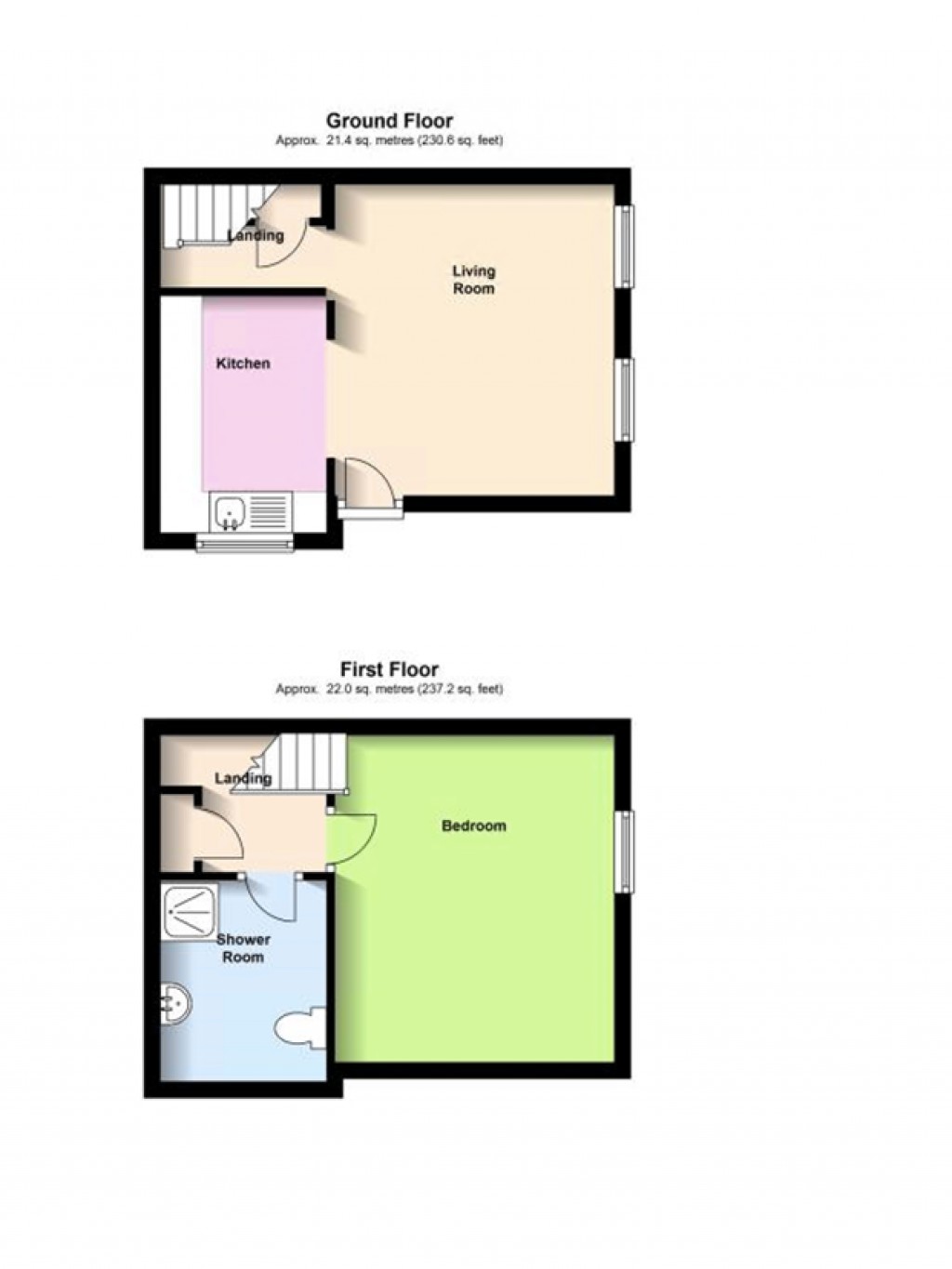 Floorplans For London Road, Bishops Stortford, Hertfordshire