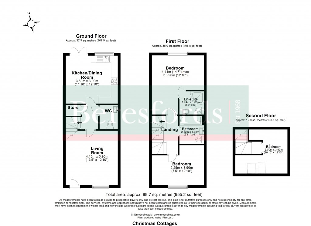 Floorplans For Harmans Yard, Dunmow, Essex