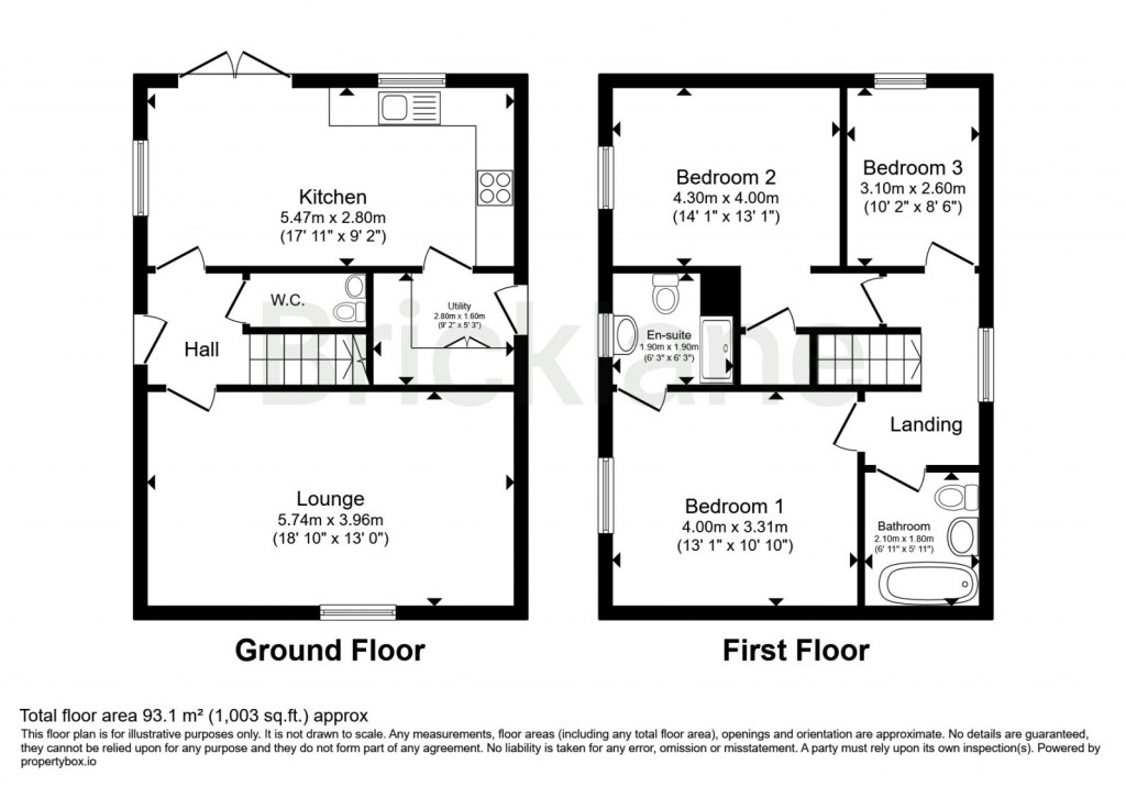 Floorplans For Little Dunmow, Dunmow, Essex
