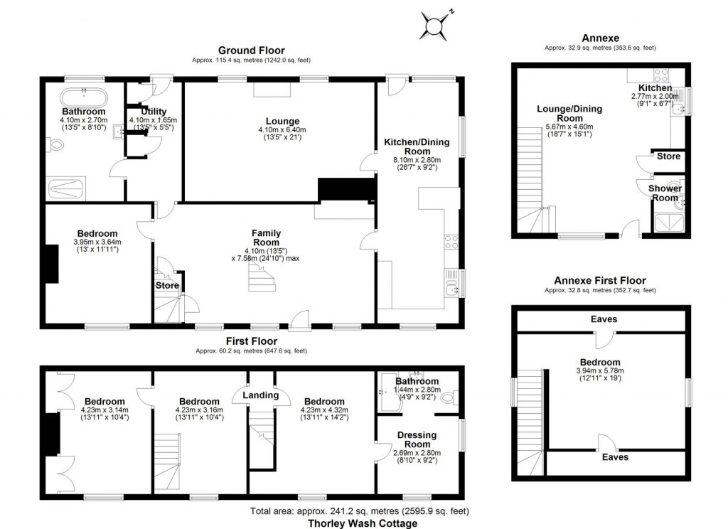 Floorplans For Thorley, Bishop's Stortford, Hertfordshire