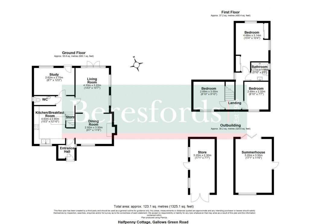 Floorplans For Duton Hill, Dunmow, Essex
