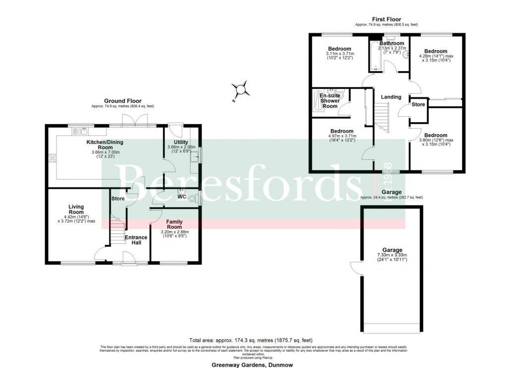 Floorplans For Dunmow, Essex