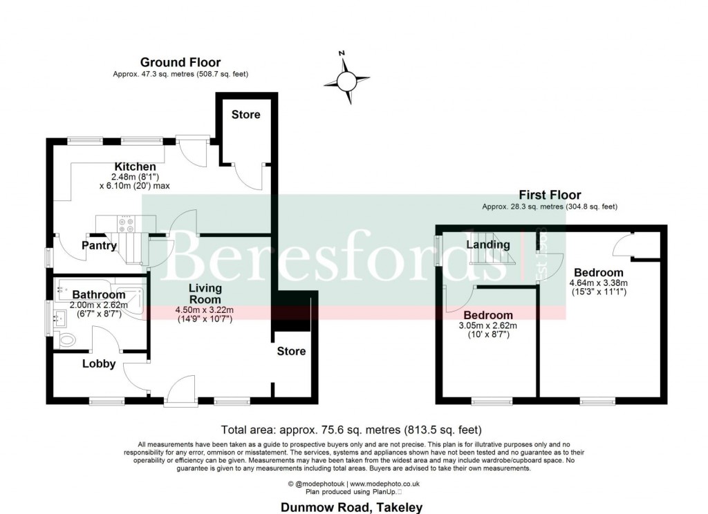 Floorplans For Takeley, Bishop's Stortford, Essex