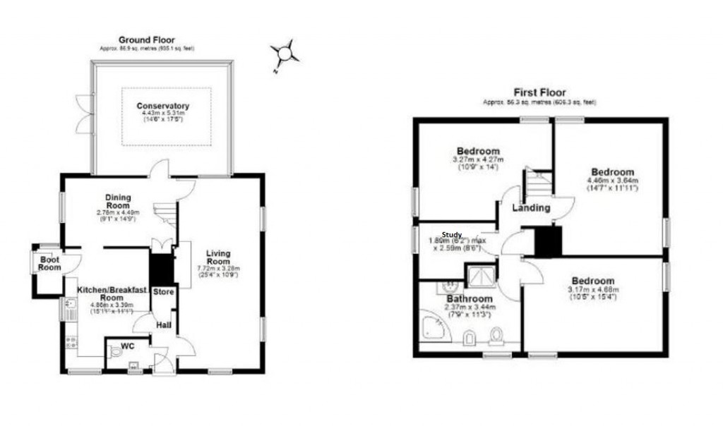 Floorplans For Dunmow, Essex