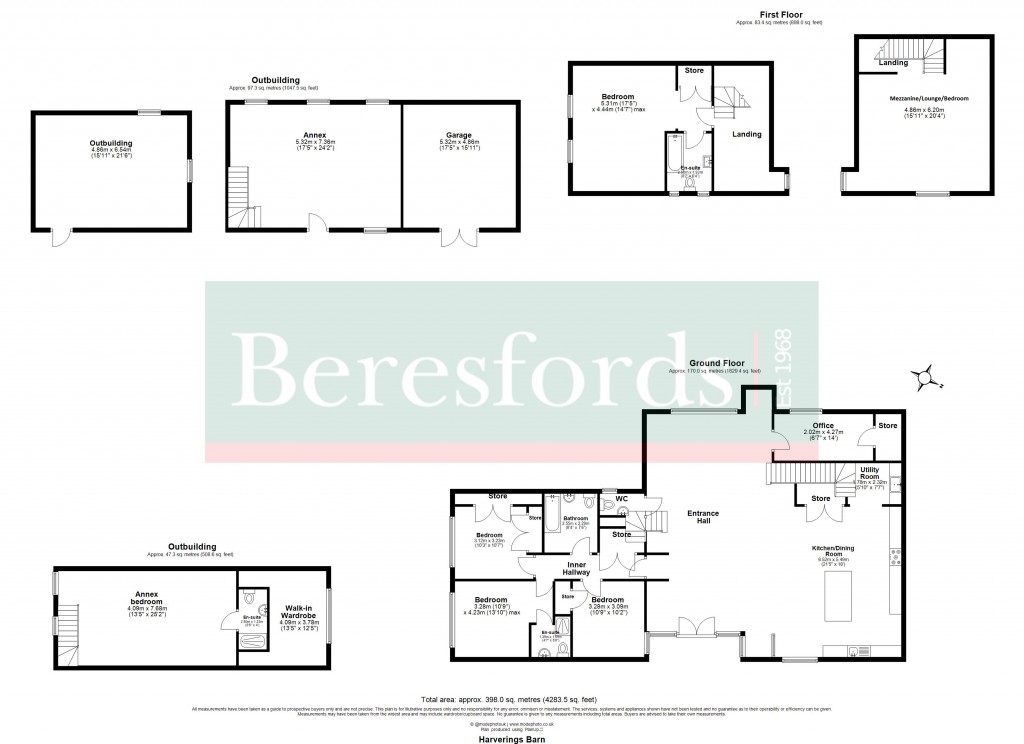 Floorplans For Rayne, Braintree, Essex