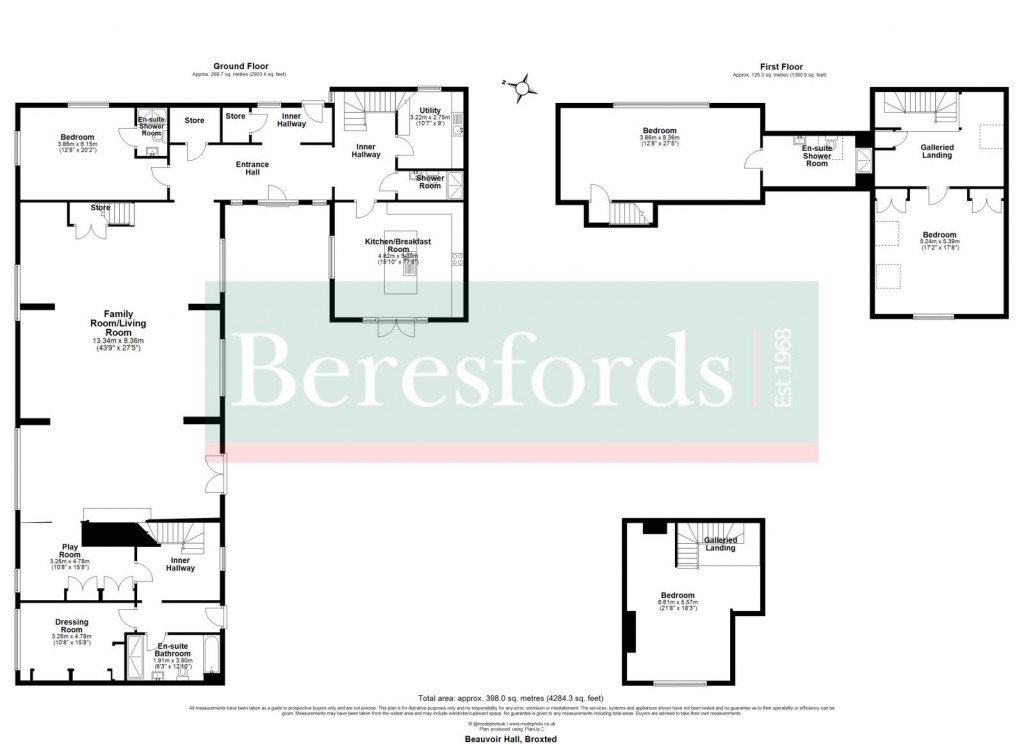 Floorplans For Broxted, Dunmow, Essex