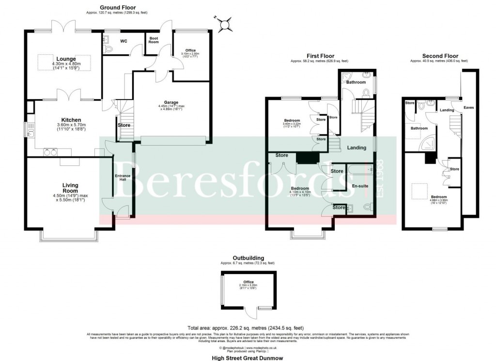 Floorplans For Dunmow, Essex
