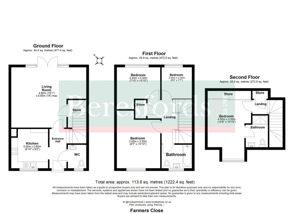 Floorplans For Little Canfield, Dunmow, Essex
