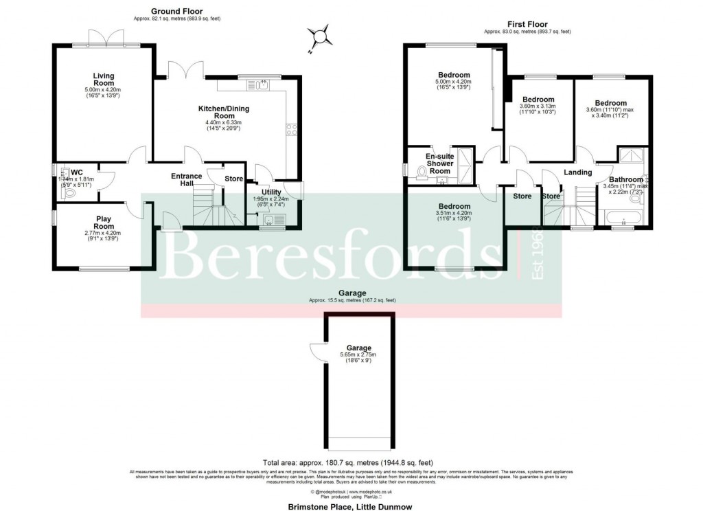 Floorplans For Pound Hill, Little Dunmow, Dunmow, Essex