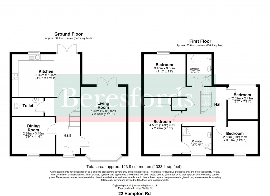Floorplans For Little Canfield, Dunmow, Essex