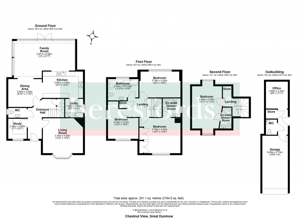 Floorplans For Dunmow, Essex