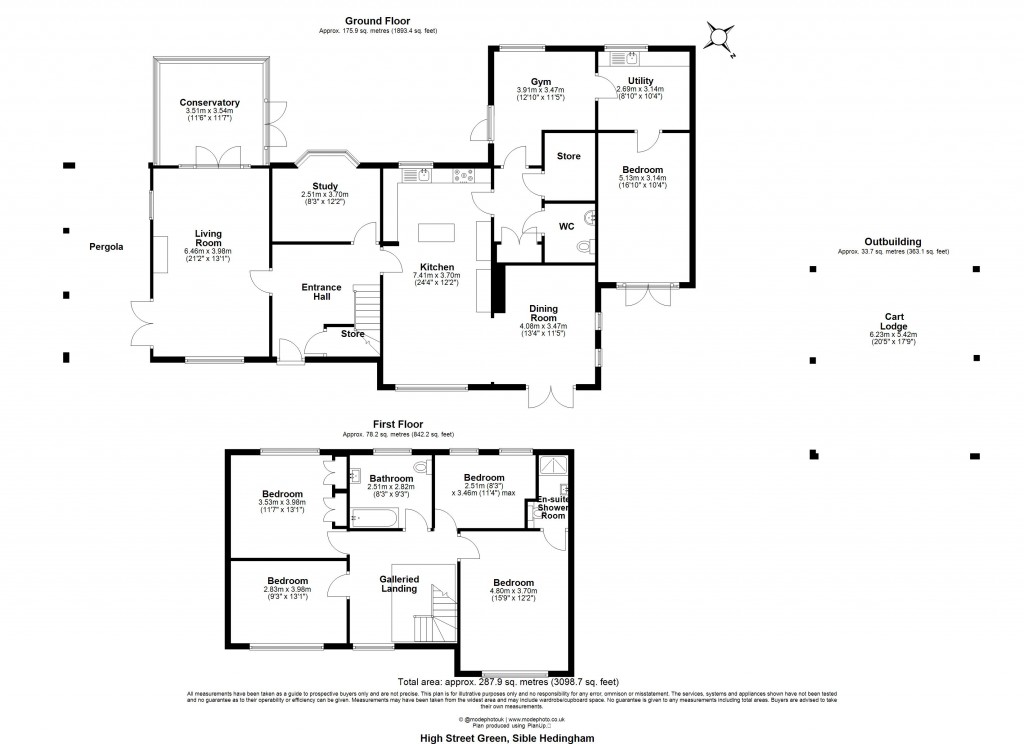 Floorplans For Sible Hedingham, Halstead, Essex