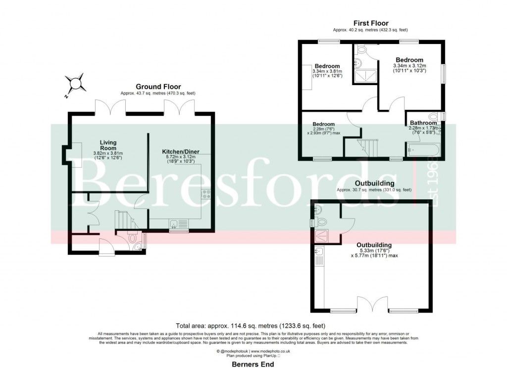 Floorplans For Barnston, Dunmow, Essex