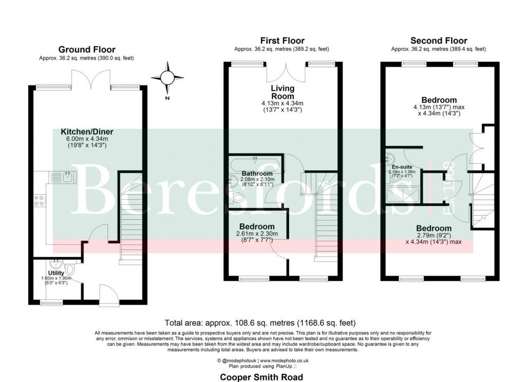 Floorplans For Takeley, Bishop's Stortford, Essex