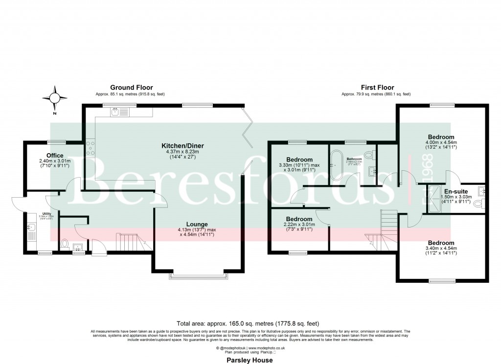 Floorplans For Little Canfield, Dunmow, Essex
