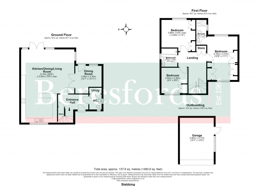 Floorplans For Stebbing, Dunmow, Essex