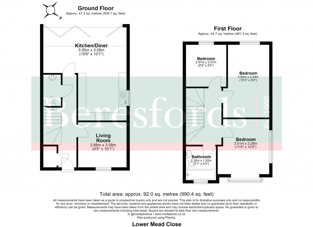 Floorplans For Henham, Bishop's Stortford, Essex