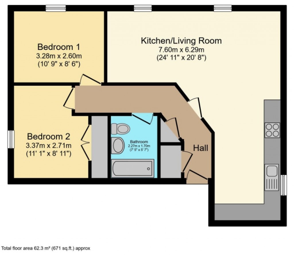 Floorplans For Riverside Close, Romford