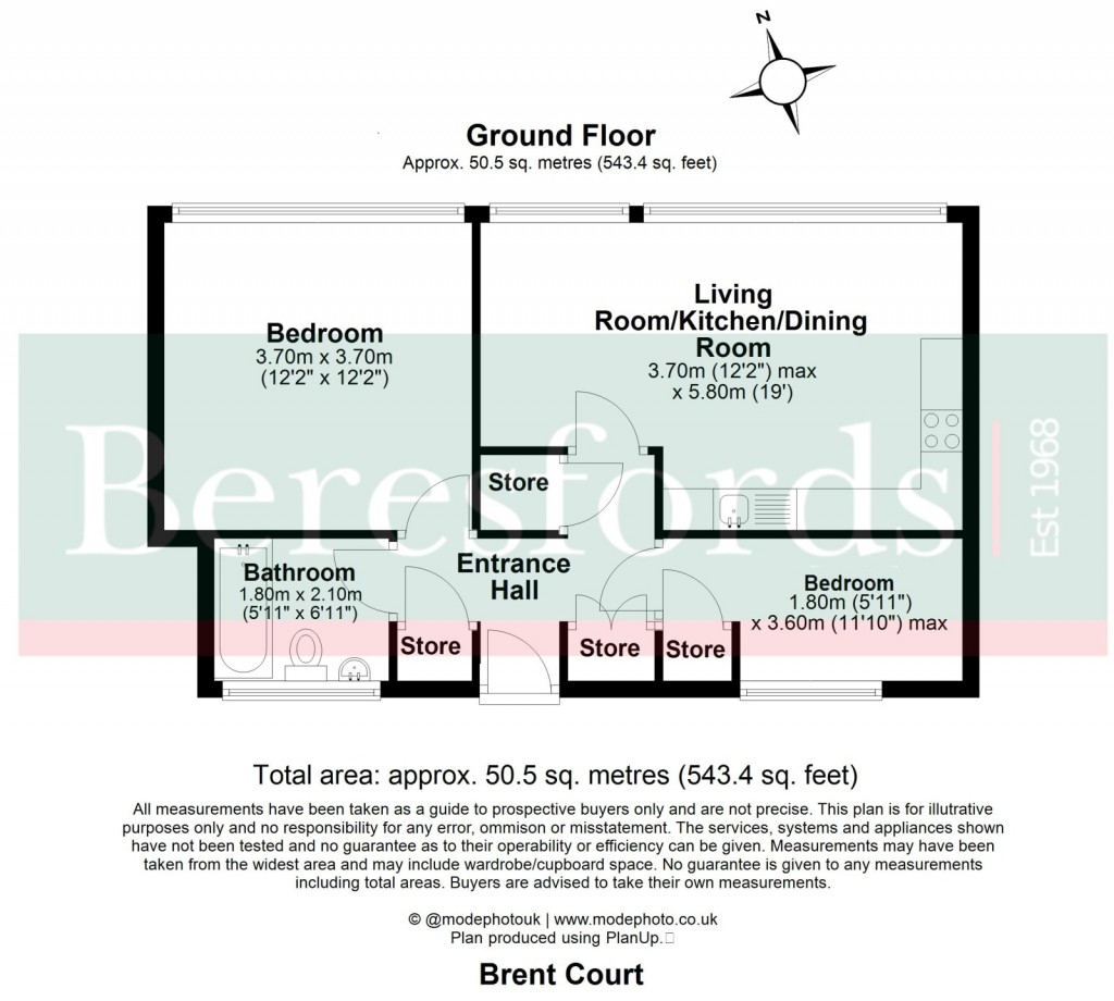 Floorplans For Compton Avenue, Romford