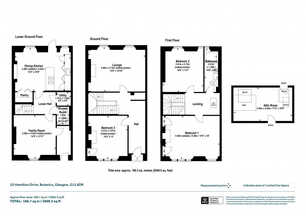 Floorplans For Botanics, Glasgow