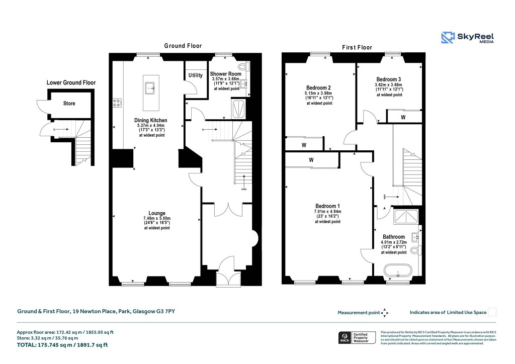 Floorplans For Park, Glasgow