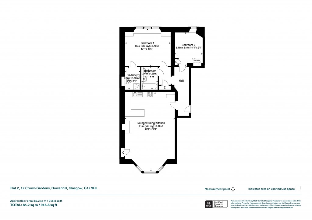 Floorplans For Dowanhill, Glasgow