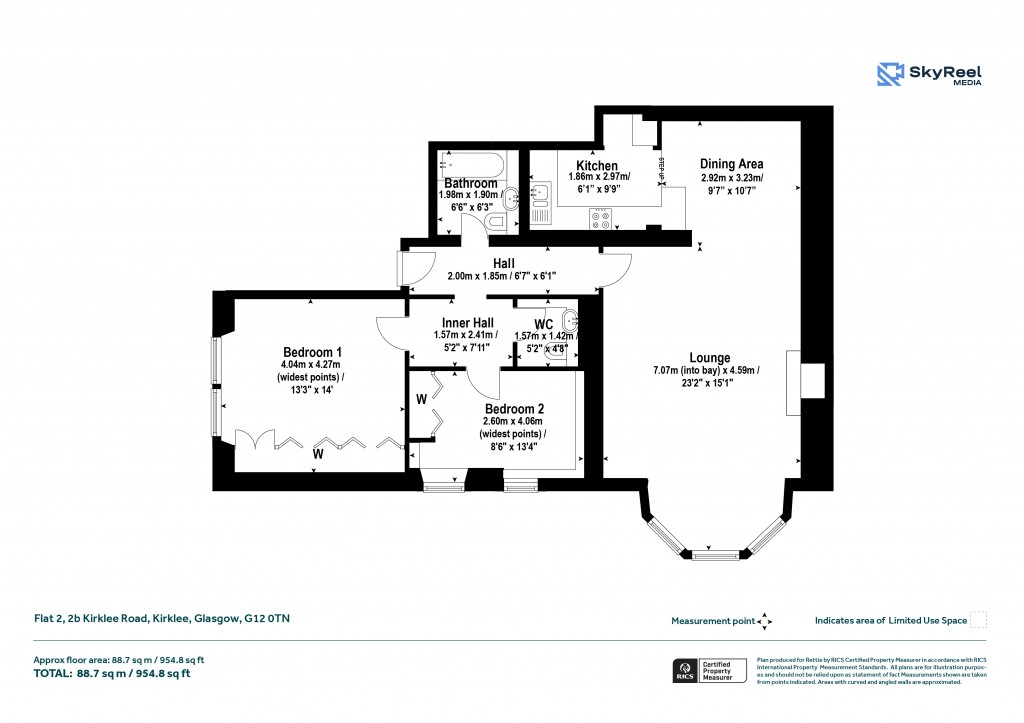 Floorplans For Kirklee, Glasgow