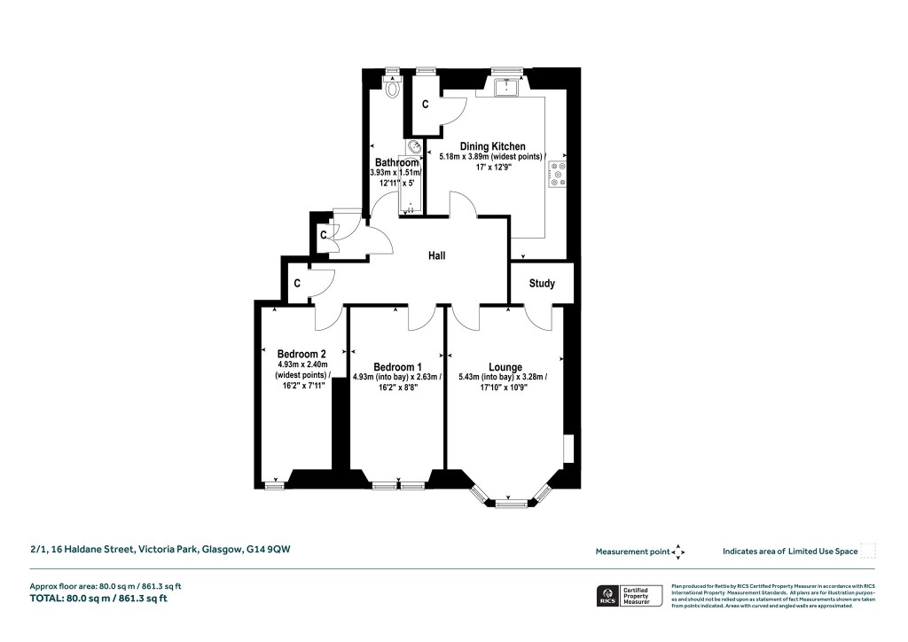 Floorplans For Victoria Park, Glasgow