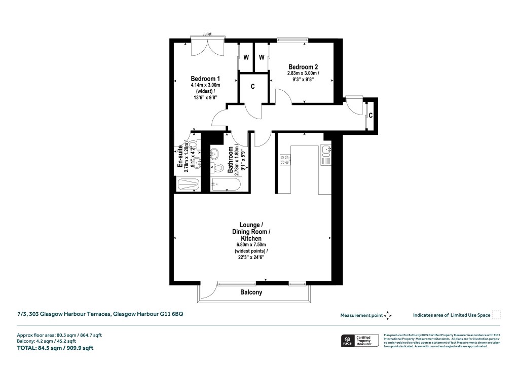 Floorplans For Glasgow Harbour, Glasgow