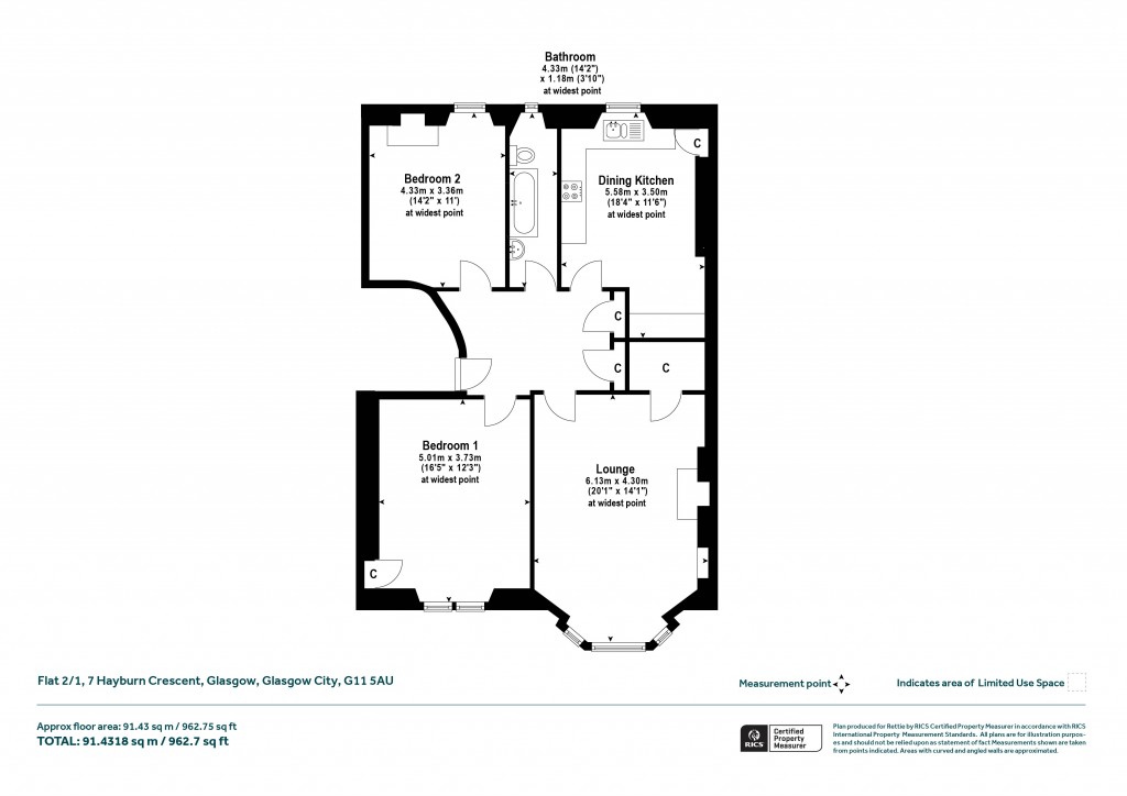 Floorplans For Partickhill, Glasgow