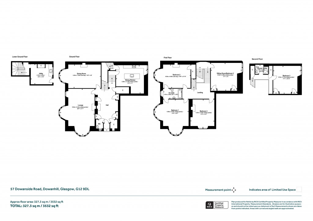 Floorplans For Dowanhill, Glasgow