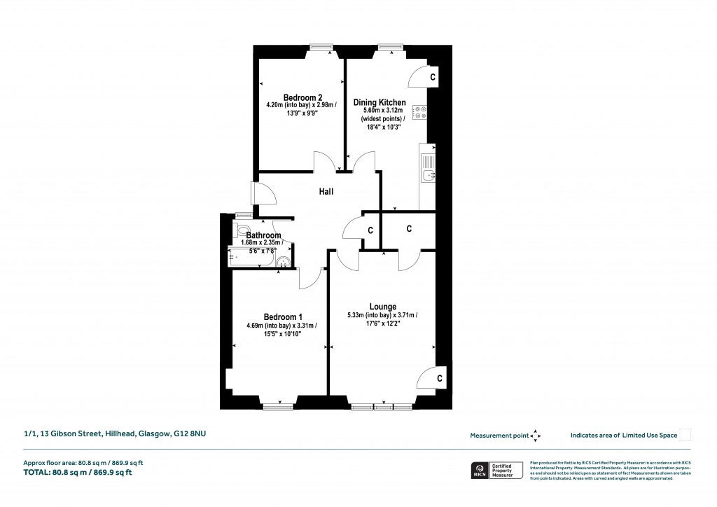 Floorplans For Hillhead, Glasgow