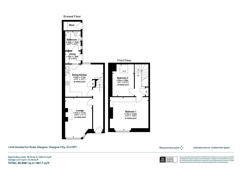Floorplans For Whiteinch, Glasgow