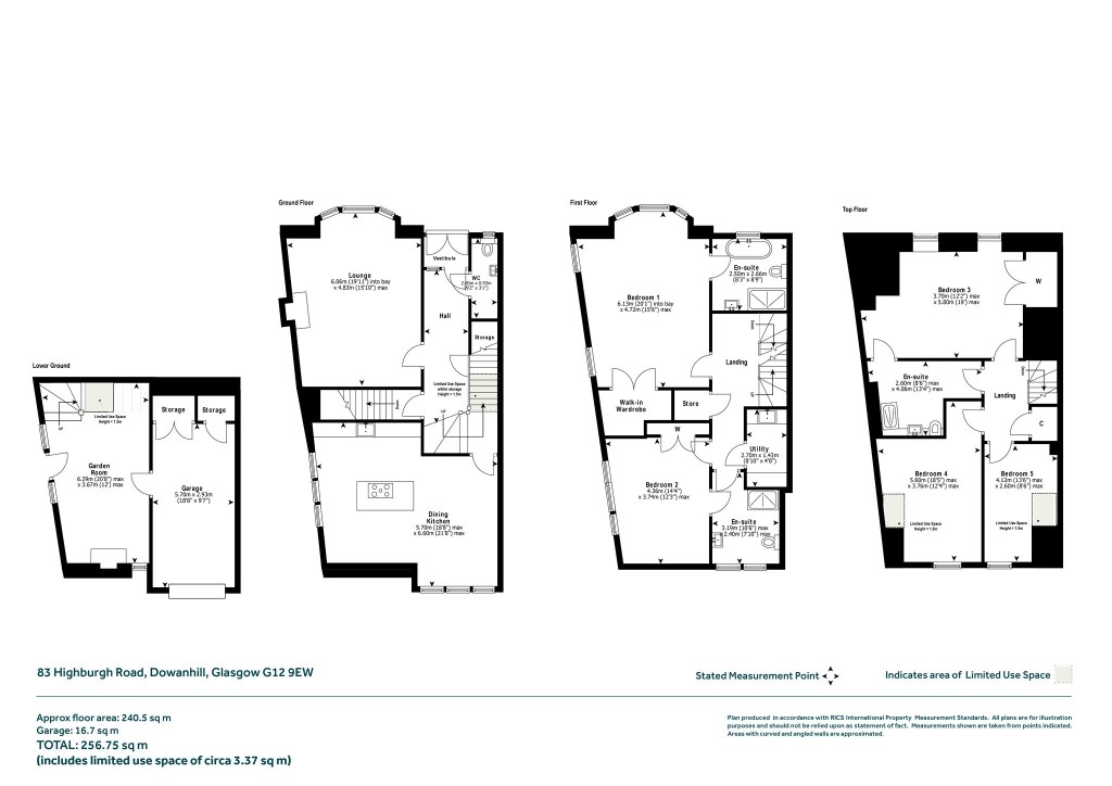 Floorplans For Dowanhill, Glasgow